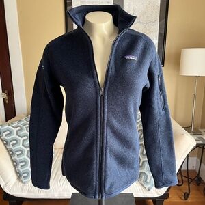Patagonia Full-Zip Better Sweater Navy blue **Company Logo*